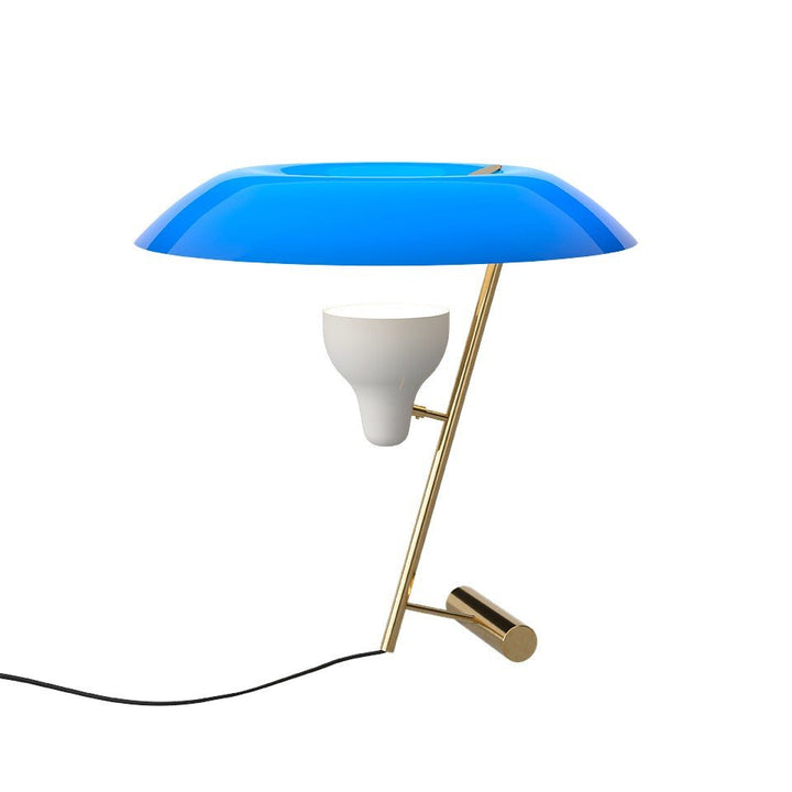 Astep Model 548 Bordlampe Polished Brass / Azure blå