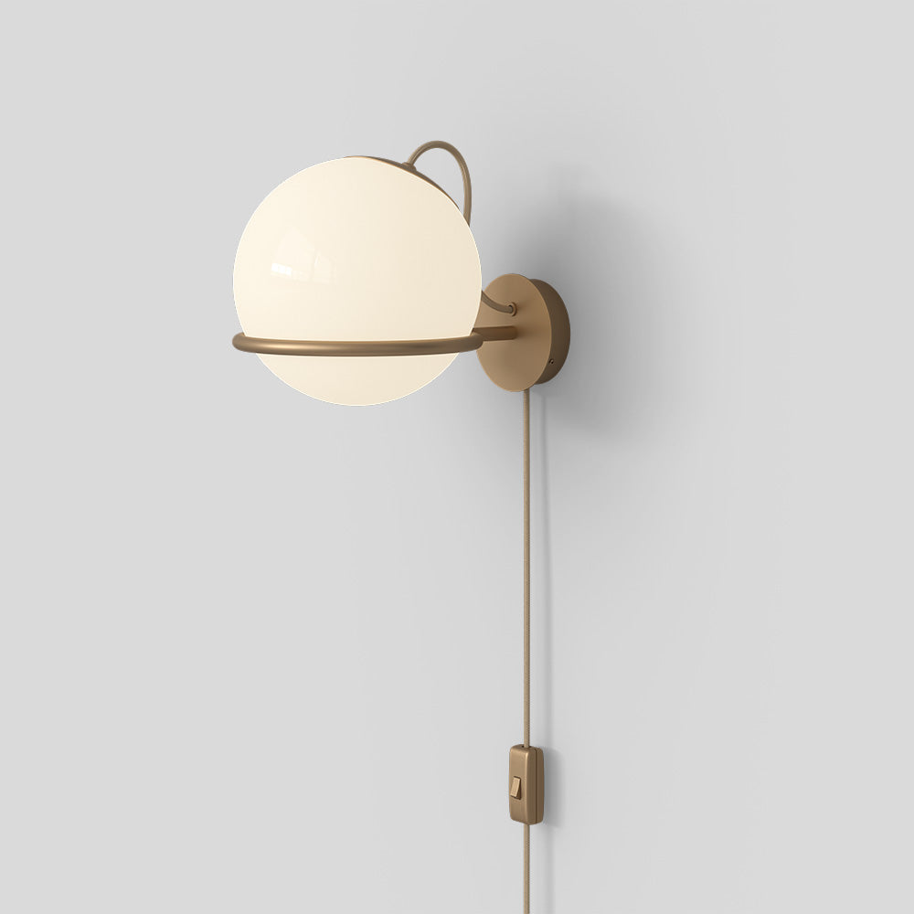 Astep Model 238/1 Væglampe m. afbryder, Champagne