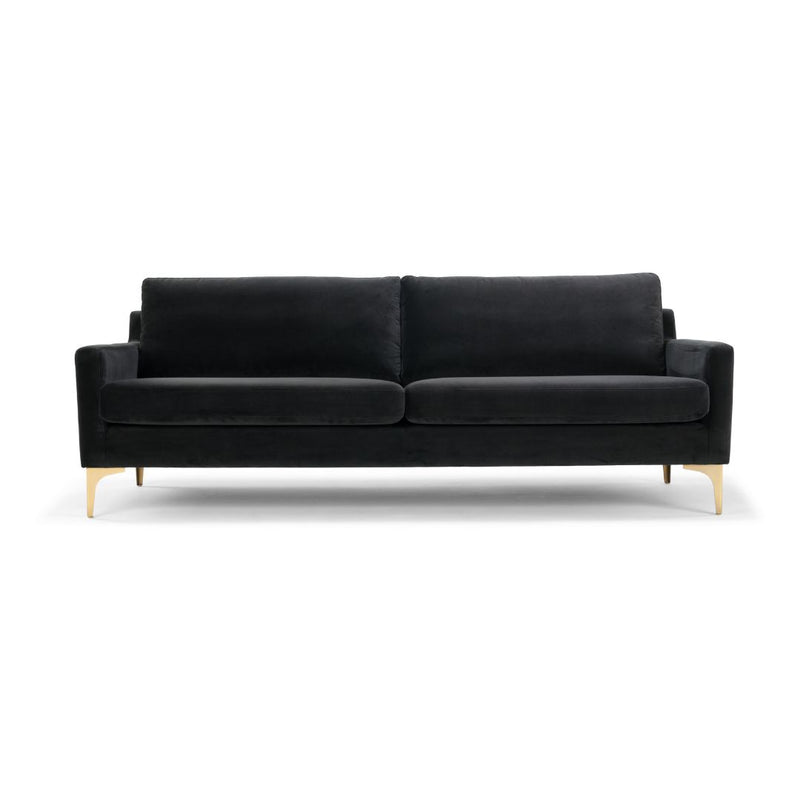 Astha 3 Personers Sofa - Velour Matt Dark Grey