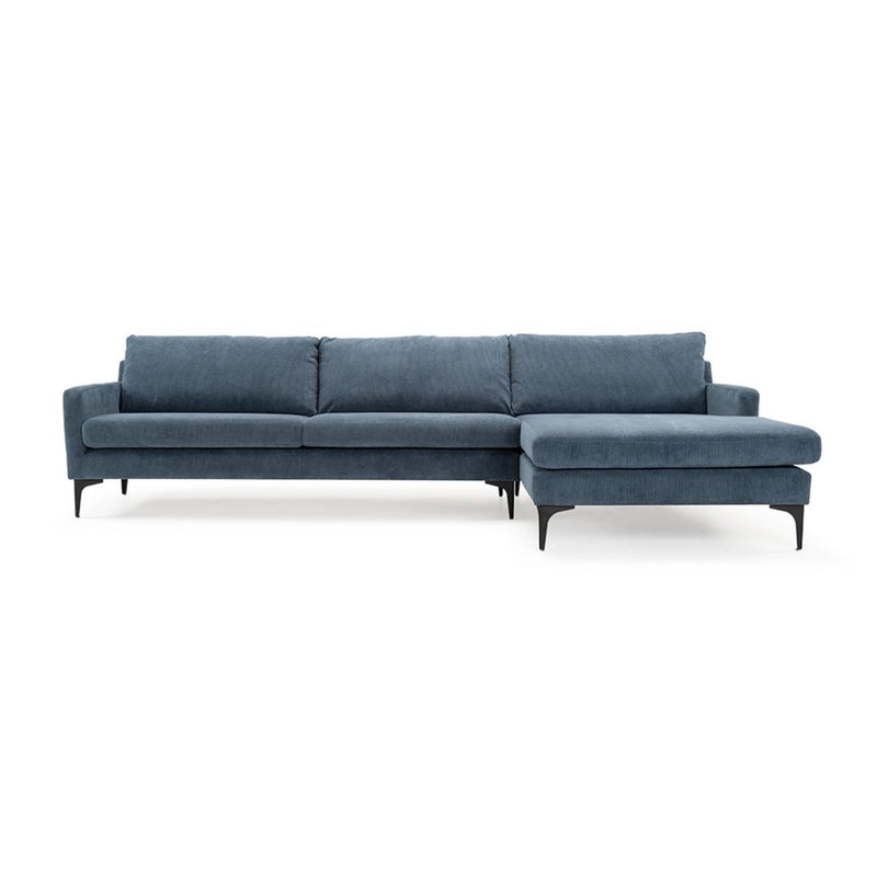 Astha Chaiselong Sofa Højre - Sorrento Steel Blue