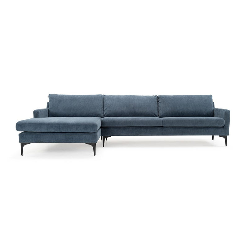 Astha Chaiselong Sofa Venstre - Sorrento Steel Blue