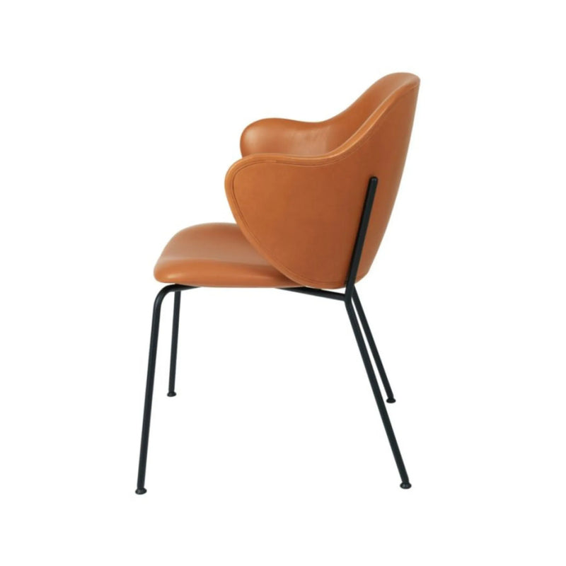 Audo Copenhagen Lassen Chair Spisebordsstol, Sort Læder