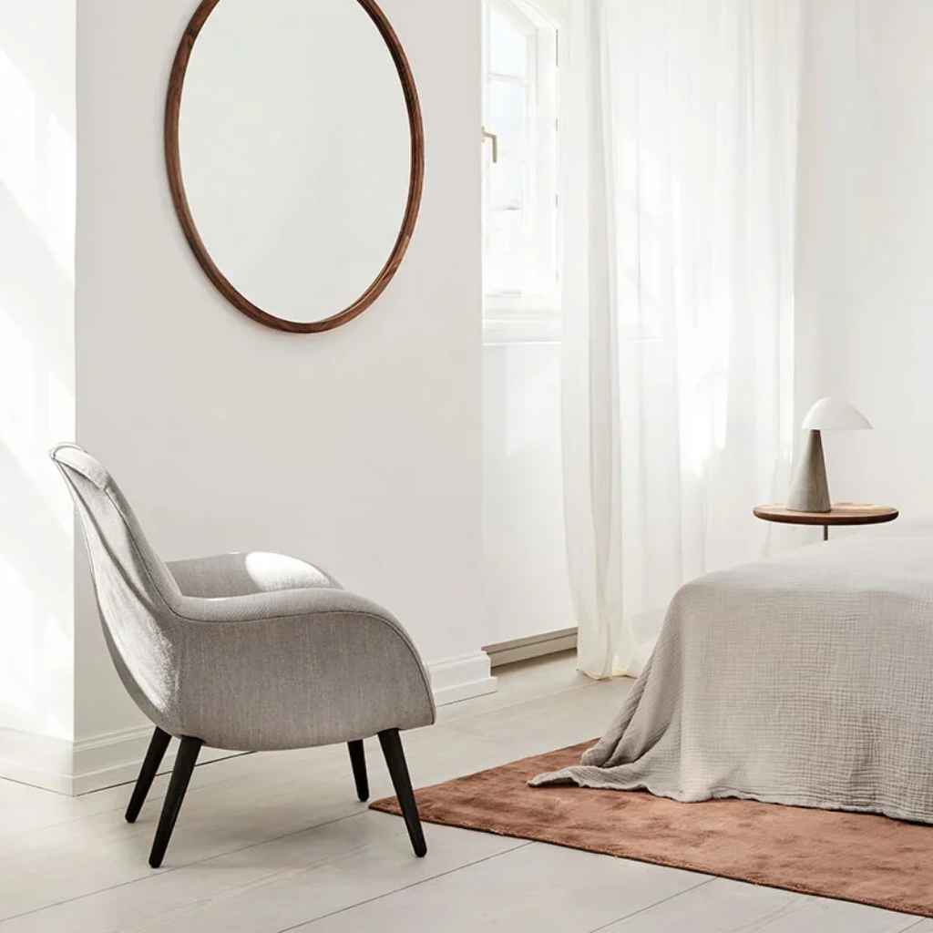Massimo Bamboo Gulvtæppe Ø300, Copper