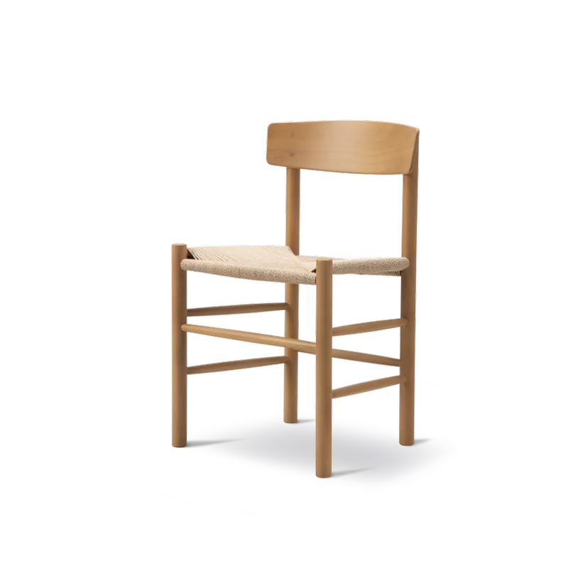 Fredericia Børge Mogensen J39 Folkestolen - Bøg Vintage Lakeret / Naturflet