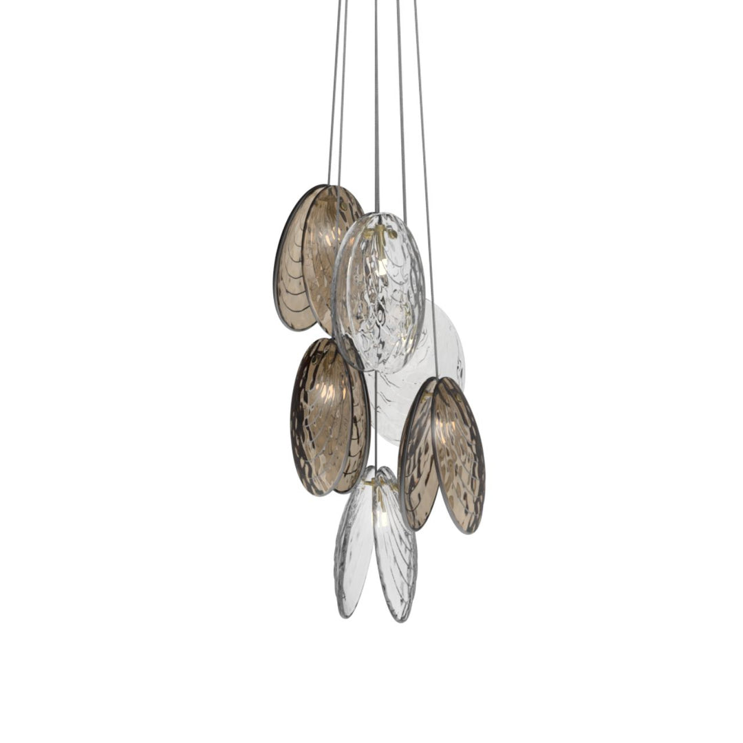 BOMMA Mussels Cluster 6 pcs, Alabaster glas