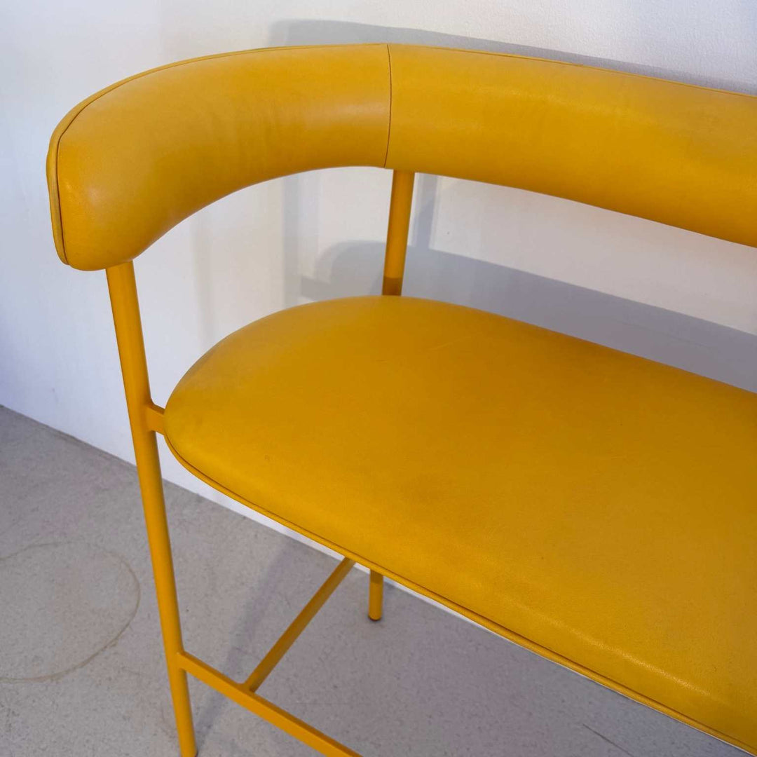 Møbel Copenhagen FONT Bar Sofa - Yellow leather/Yellow frame