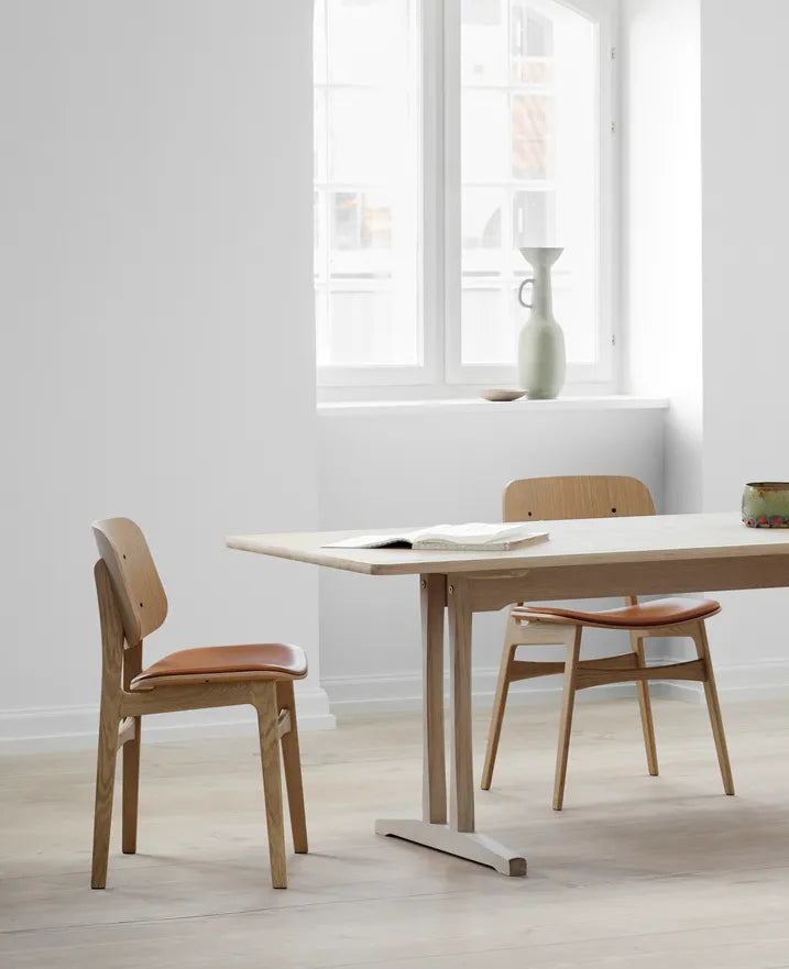 Fredericia Børge Mogensen C18 Shaker Esstisch, L220 cm - Eiche Seifengewaschen
