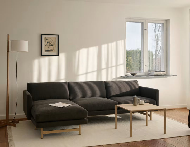 Fredericia Calmo Chaiselong Sofa 3 Personers - Ecriture 570 / Eg