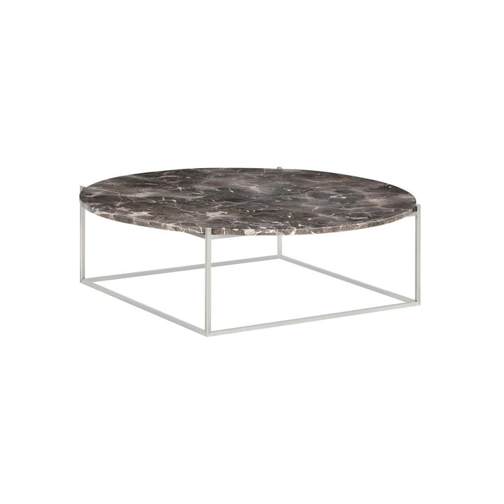 Wendelbo Circle Sidebord Ø100 cm, Pietra Grey-marmor/Børstet stål
