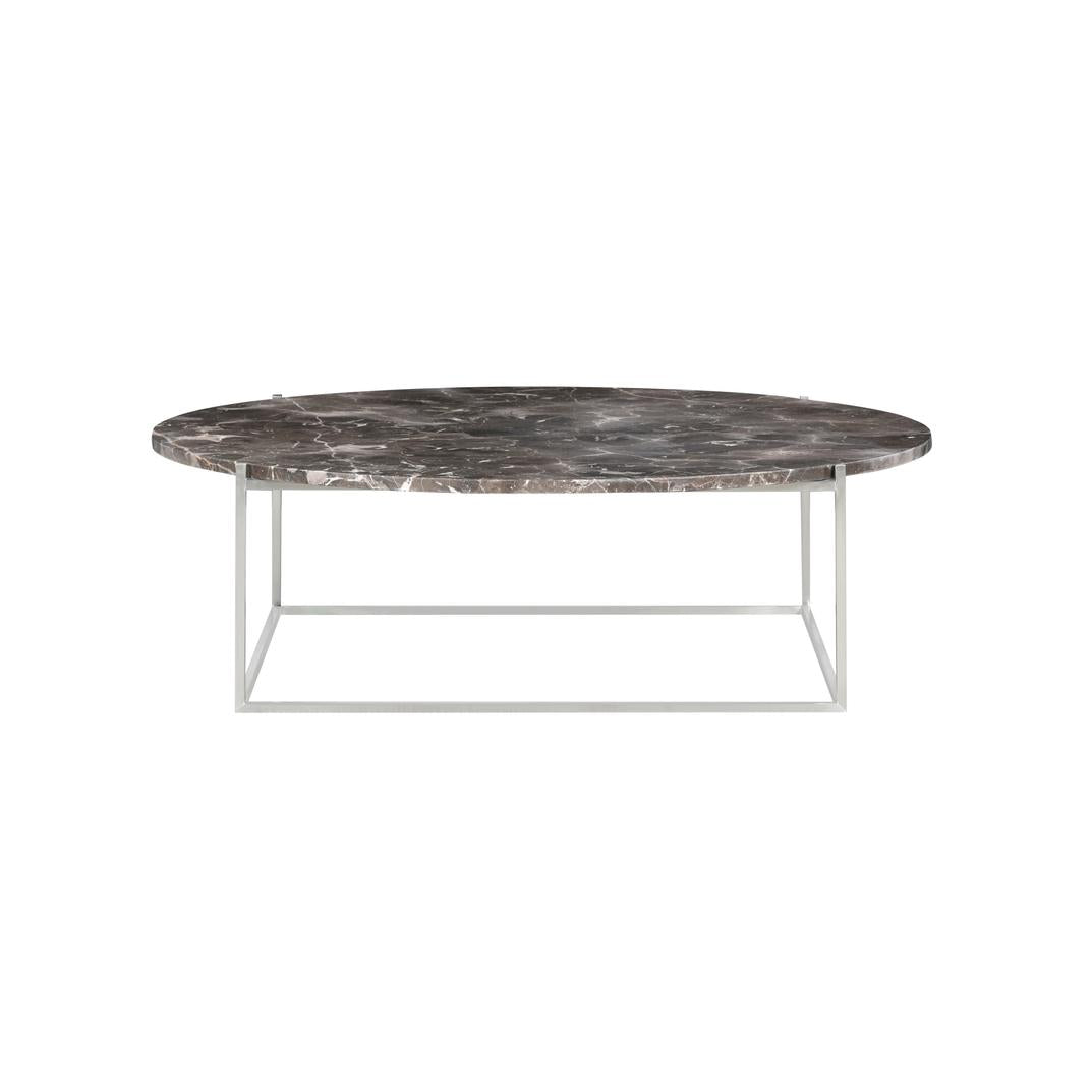 Wendelbo Circle Sidebord Ø100 cm, Pietra Grey-marmor/Børstet stål
