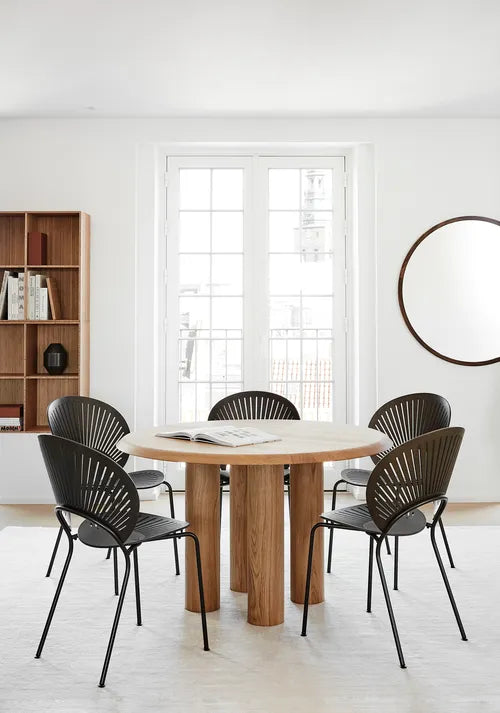 Fredericia Trinidad Spisebordsstol Model 3398 - Sort ask / Sort Stel