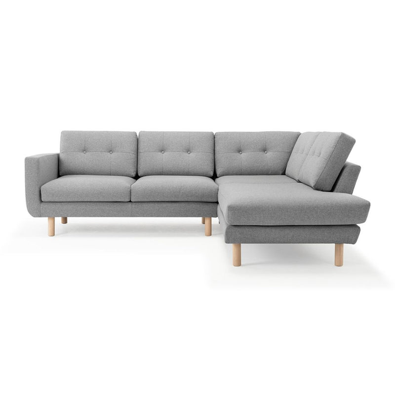 Conrad Hjørnesofa Højrevendt - Olena Light Grey