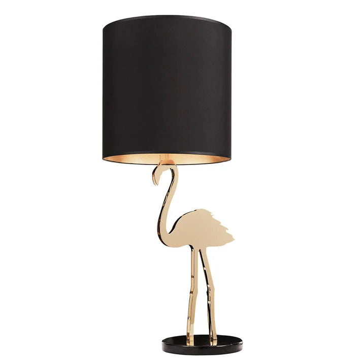 Design By Us Crazy Flamingo Bordlampe, Black/Gold