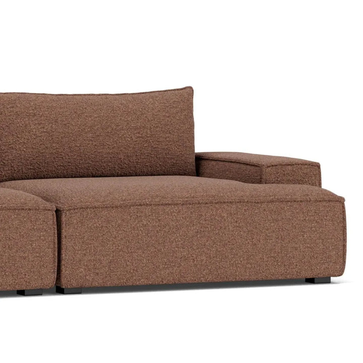 Daphne Chaiselong Sofa Venstre - Pebble Rust