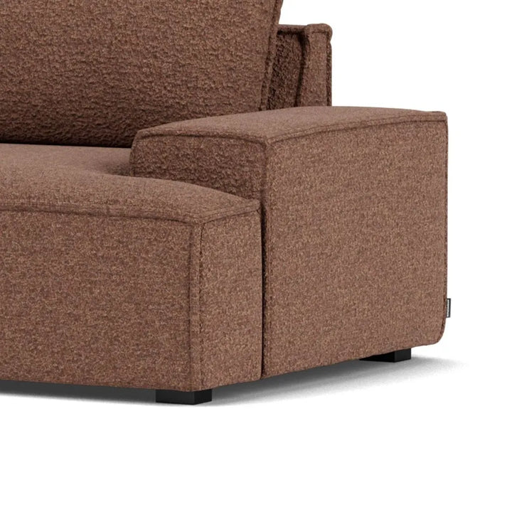 Daphne Chaiselong Sofa Venstre - Pebble Rust