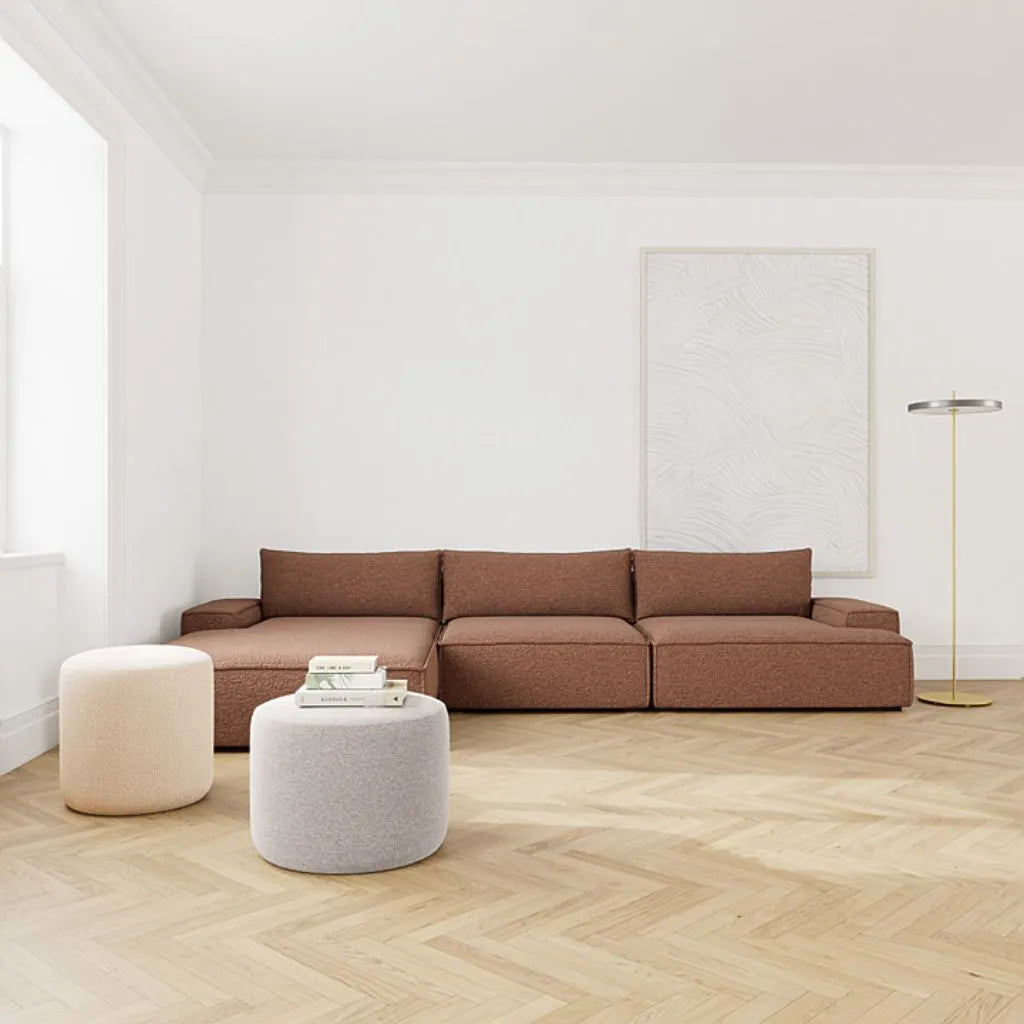 Daphne Chaiselong Sofa Venstre - Pebble Rust