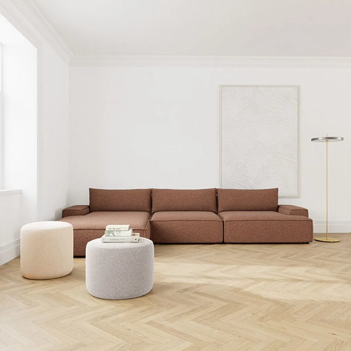 Daphne Chaiselong Sofa Venstre - Pebble Rust