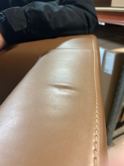 Fredericia Delphi Sofa Model 4511, 3-pers. - Læder Max 91, Nutshell, Børstet Alu Ben