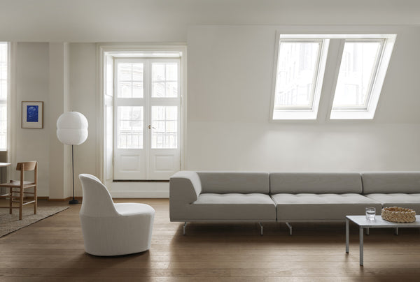 Fredericia Delphi Sofa - Hallingdal 130 / Aluminium
