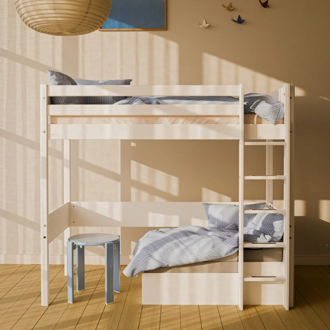 FLEXA Baldur Høj Seng m. Sofa 90x200, Hvid