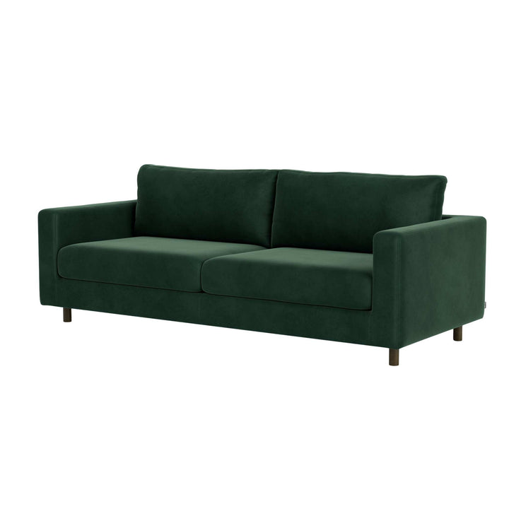 Douglas 3 Personers Sofa - Velour Lux Dark Green