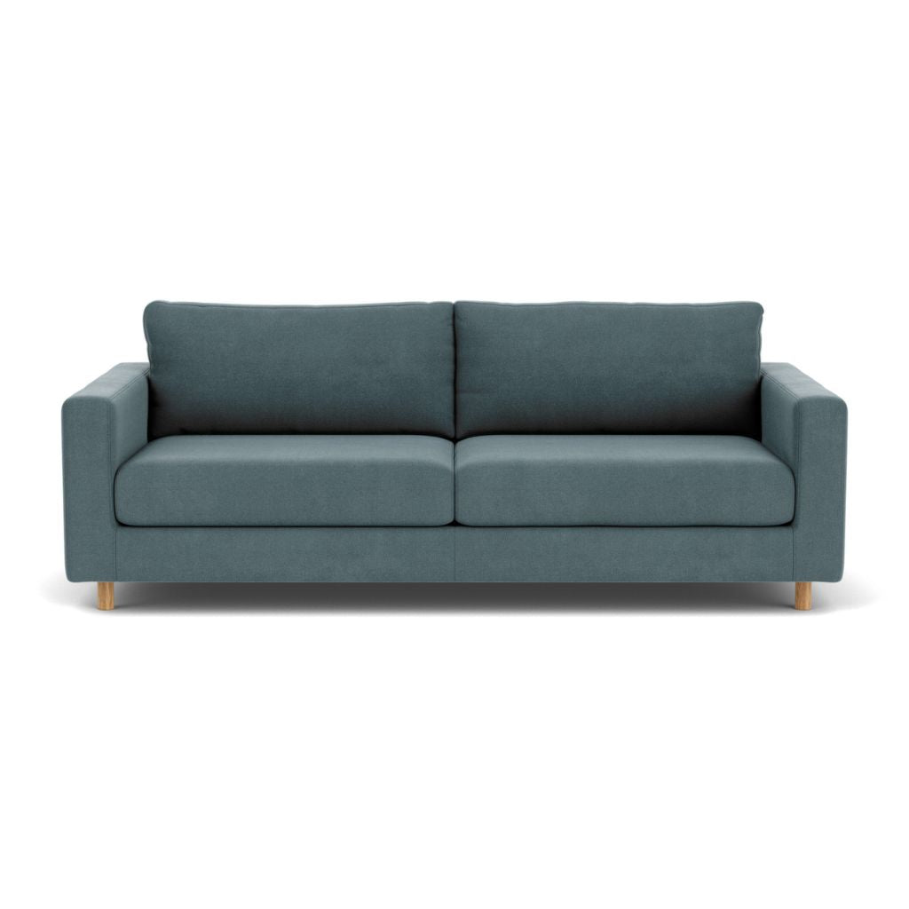 Dylan 3 Personers Sofa - Forest Dust Blue, Oak