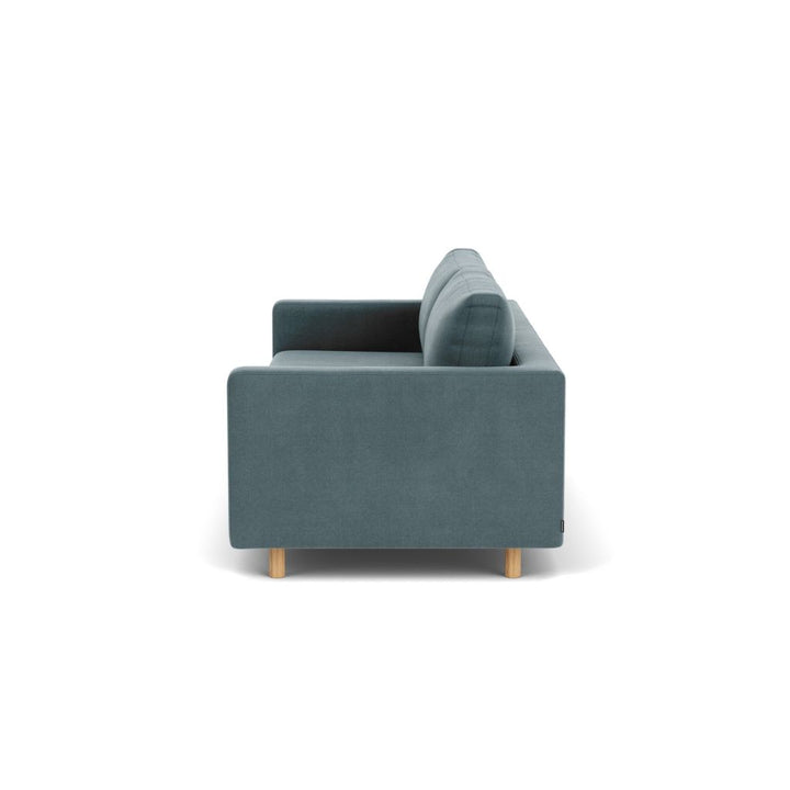 Dylan 3 Personers Sofa - Forest Dust Blue, Oak