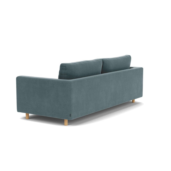 Dylan 3 Personers Sofa - Forest Dust Blue, Oak