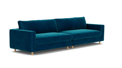 Dylan 4 Personers Sofa - Velour Lux Petro