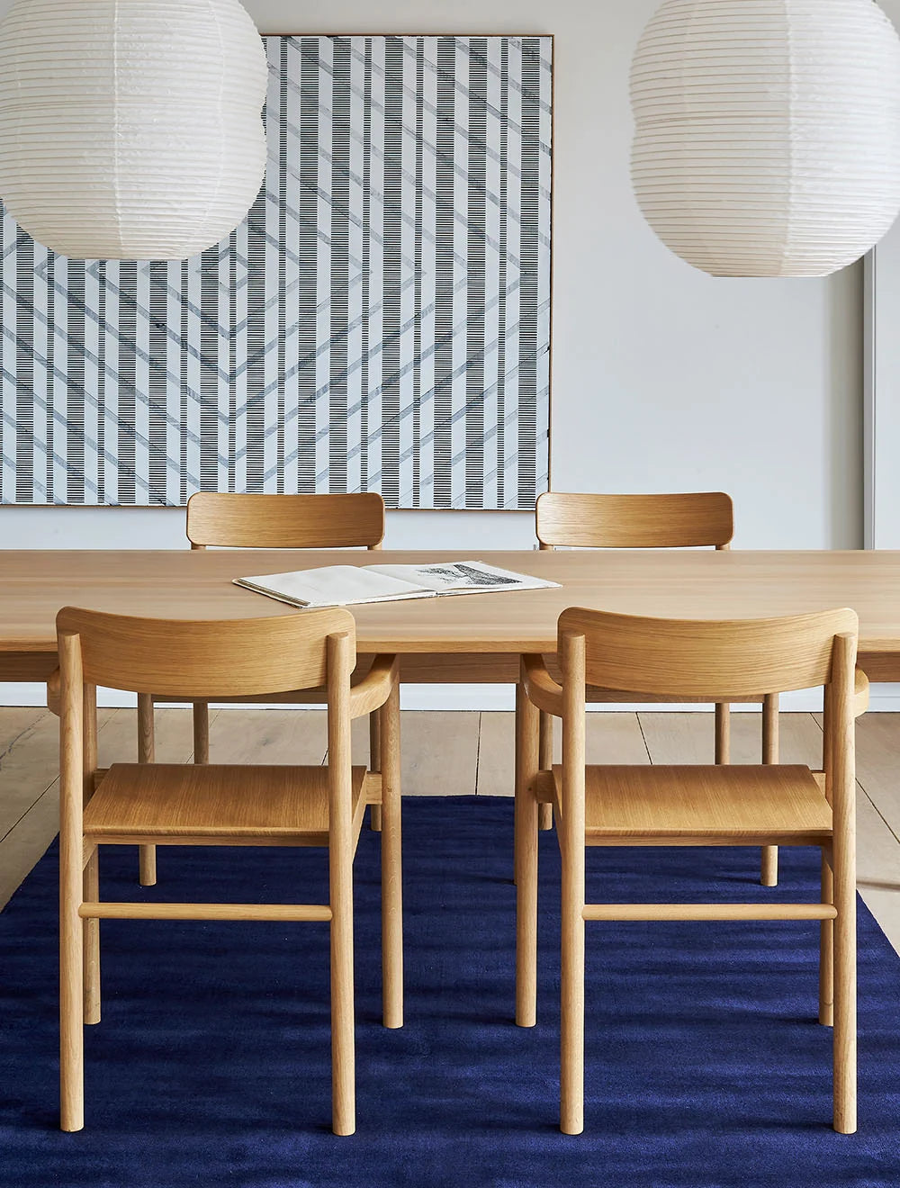Massimo Earth Bamboo Gulvtæppe 250x300, Vibrant blue