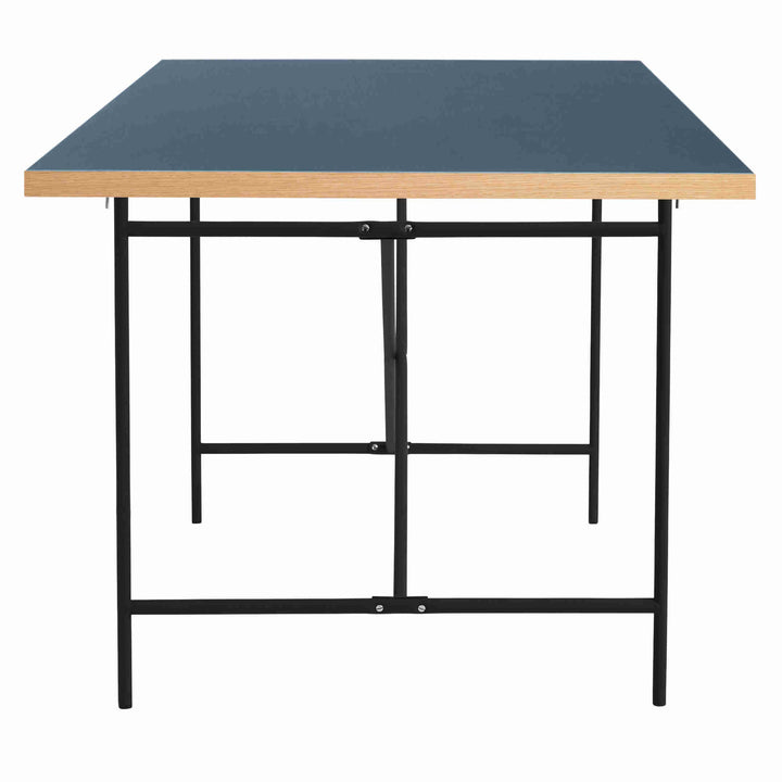 Egon Eiermann Bord, 200x90 cm, Blå / Sort