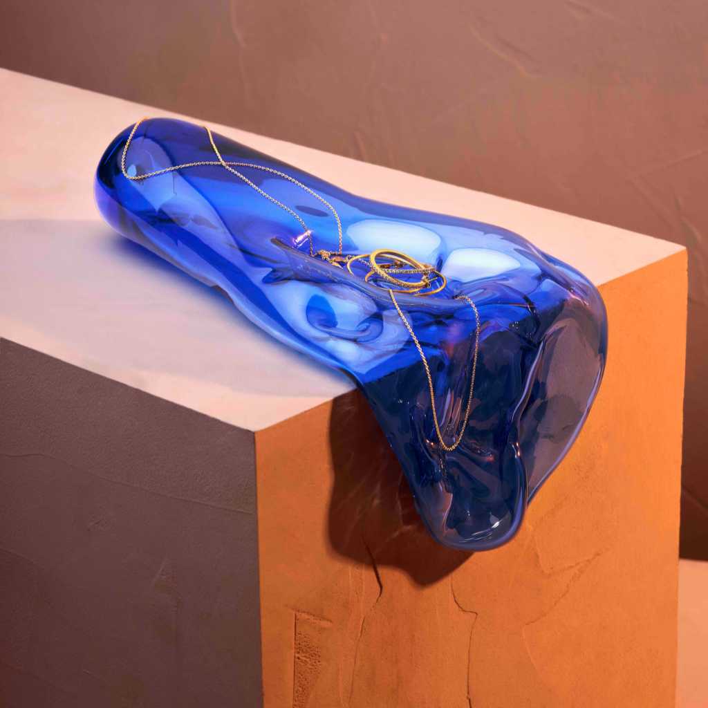 Reevein Studios Spora Skulptur Mellem - Electric Blue