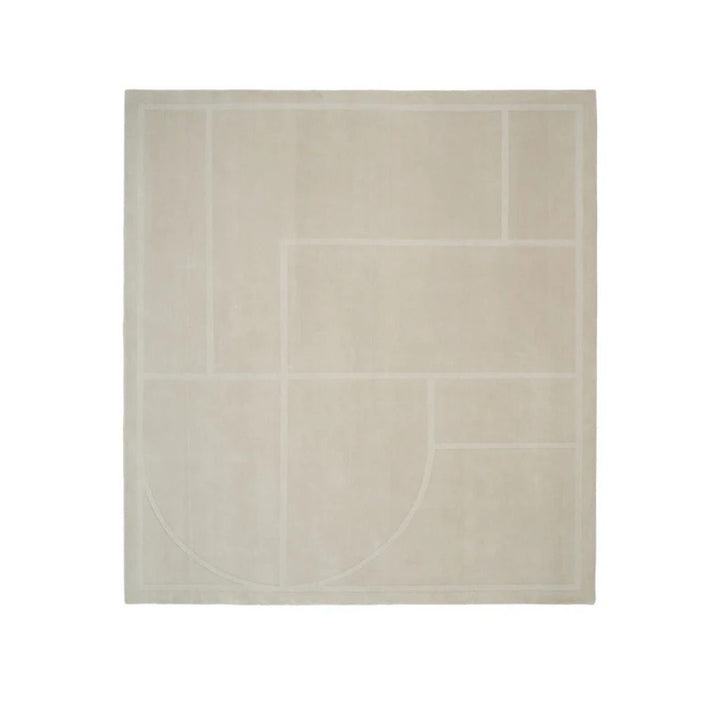 Linie Design Elemental Verse Gulvtæppe 200x220, Beige