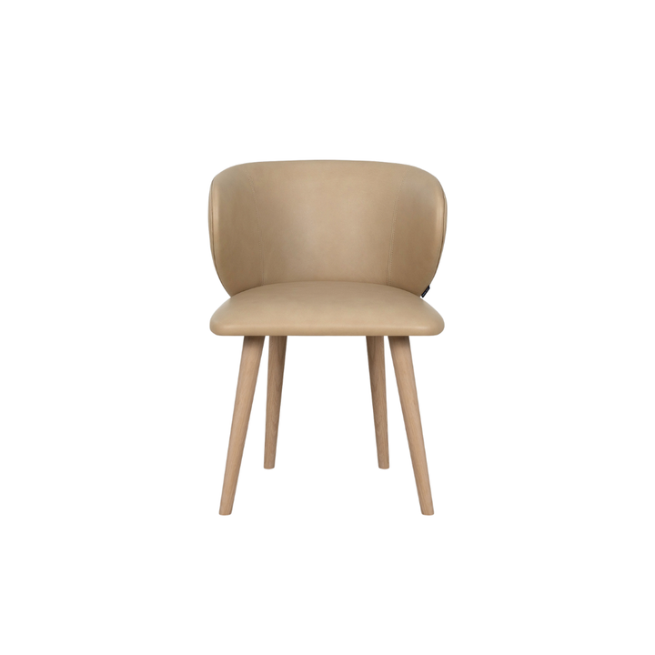 Ellie Spisebordsstol - Leather Soffy Beige