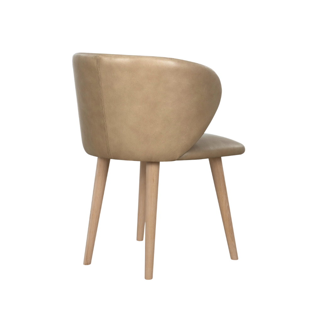 Ellie Spisebordsstol - Leather Soffy Beige