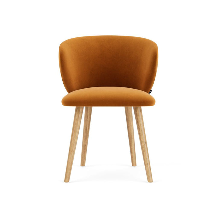 Ellie Spisebordsstol - Velour Matt Amber
