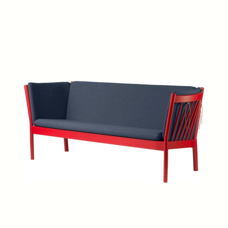 FDB Møbler J149 Sofa 3 personers, Ruby Red/Mørkeblå