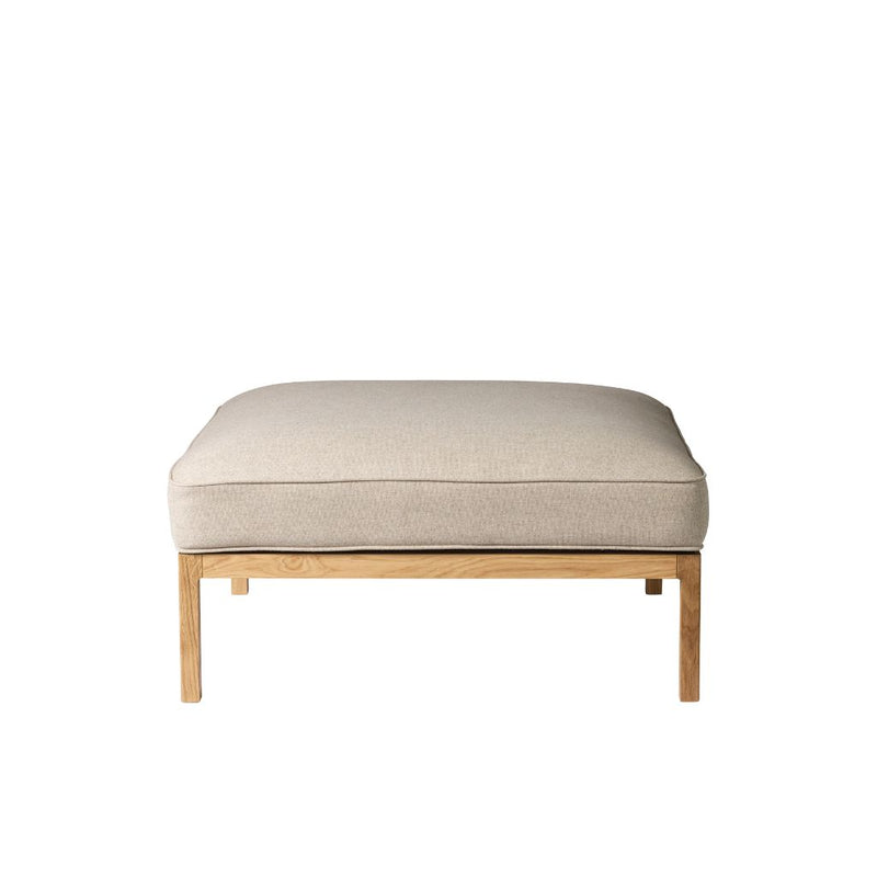 FDB Møbler Sofamodul L37, Puf 90 x 90 cm, Eg/Beige