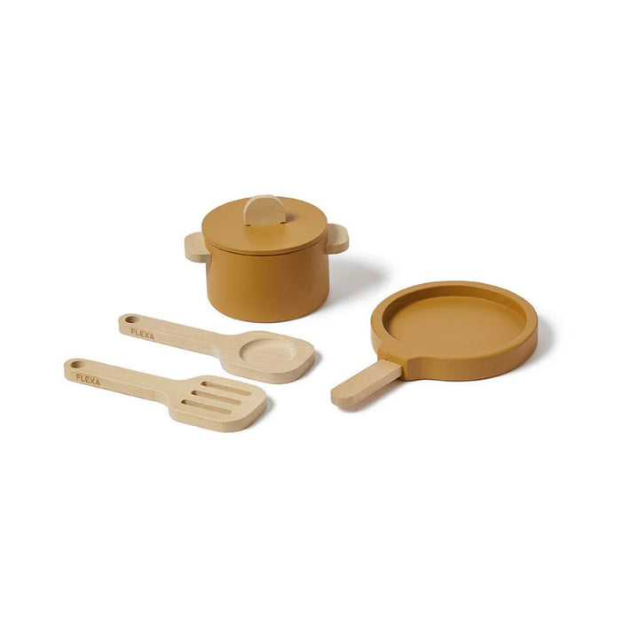 FLEXA Play Topf & Pfanne, Senf