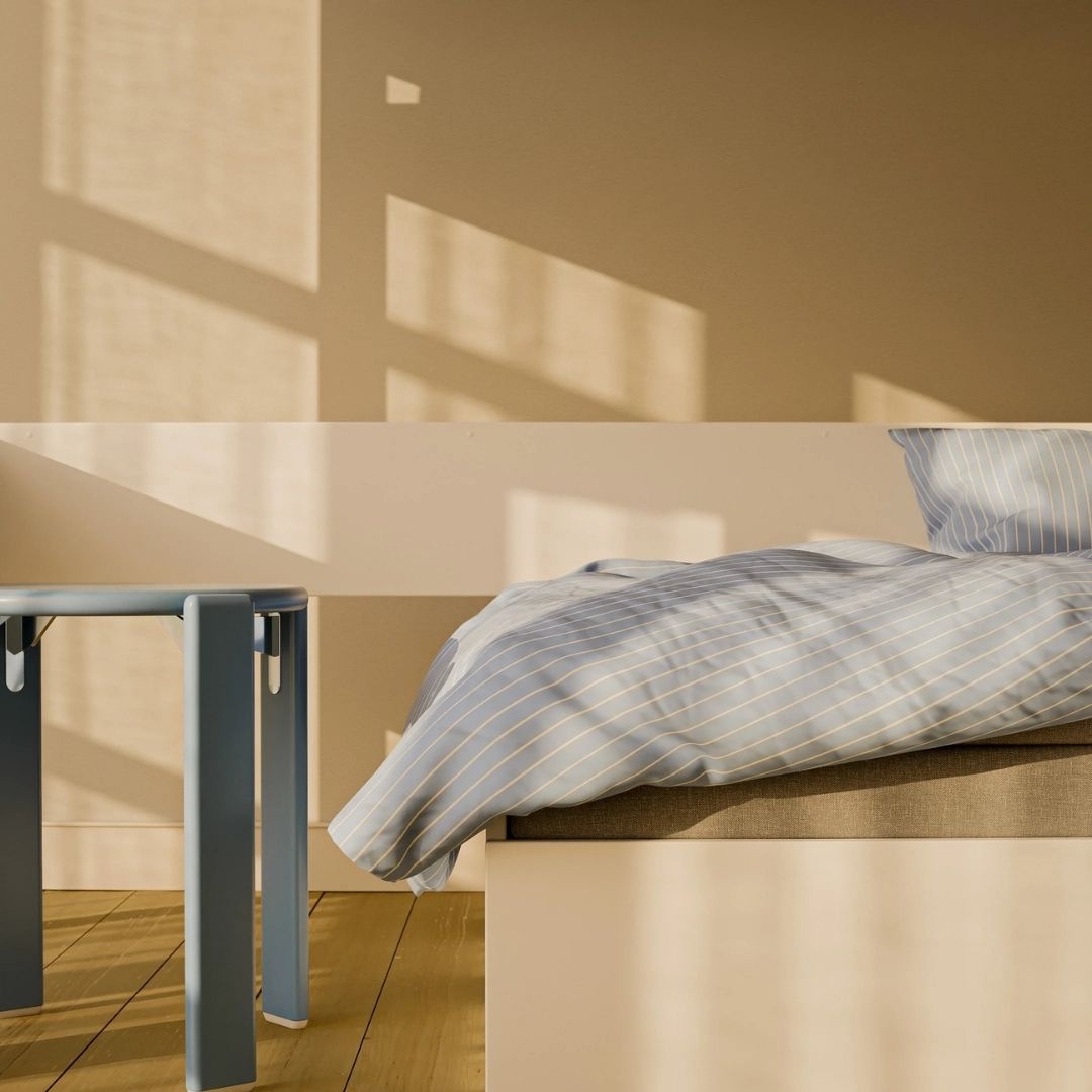 FLEXA Baldur Høj Seng m. Sofa 90x200, Hvid