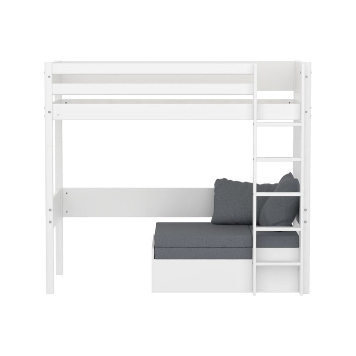 FLEXA Baldur Høj Seng m. Sofa 90x200, Hvid