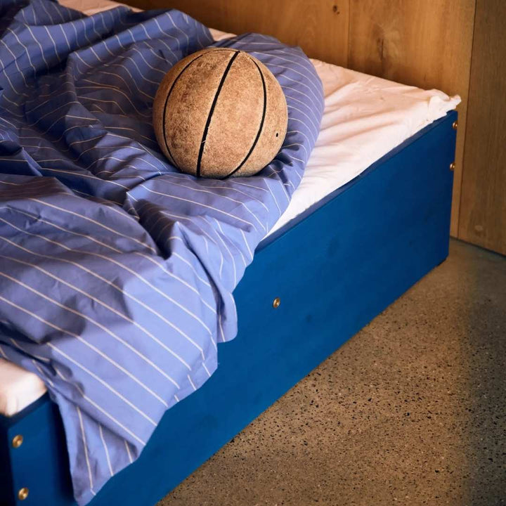 FLEXA Grow Dobbeltseng 120x200, Sapphire Blue Fyrretræ