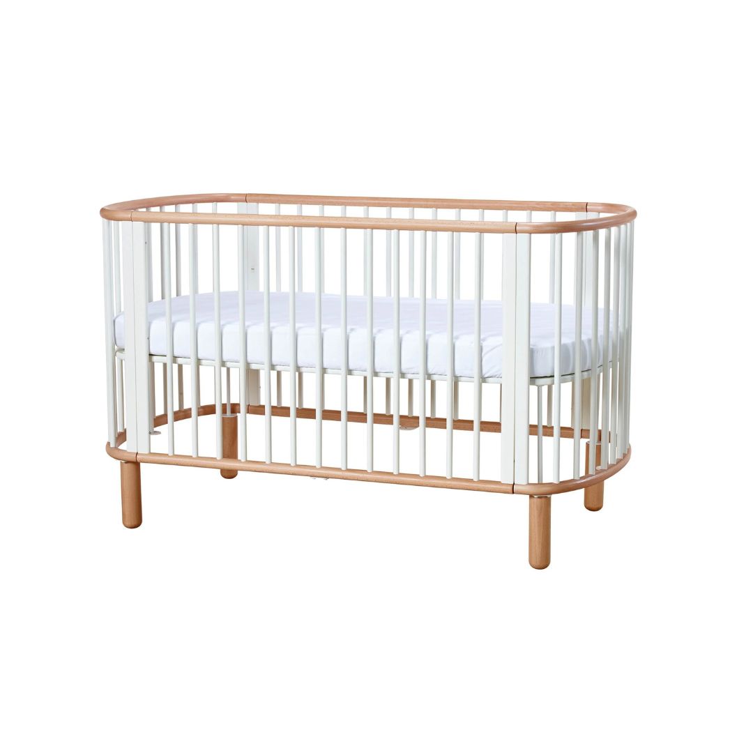 FLEXA Tremmeseng 140x70cm, Hvid / Bøg