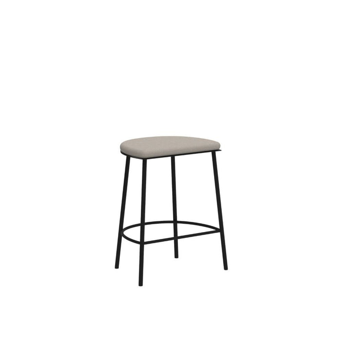 FRAMA Sketch 021 Hocker H50, Naturleinwand / Schwarz