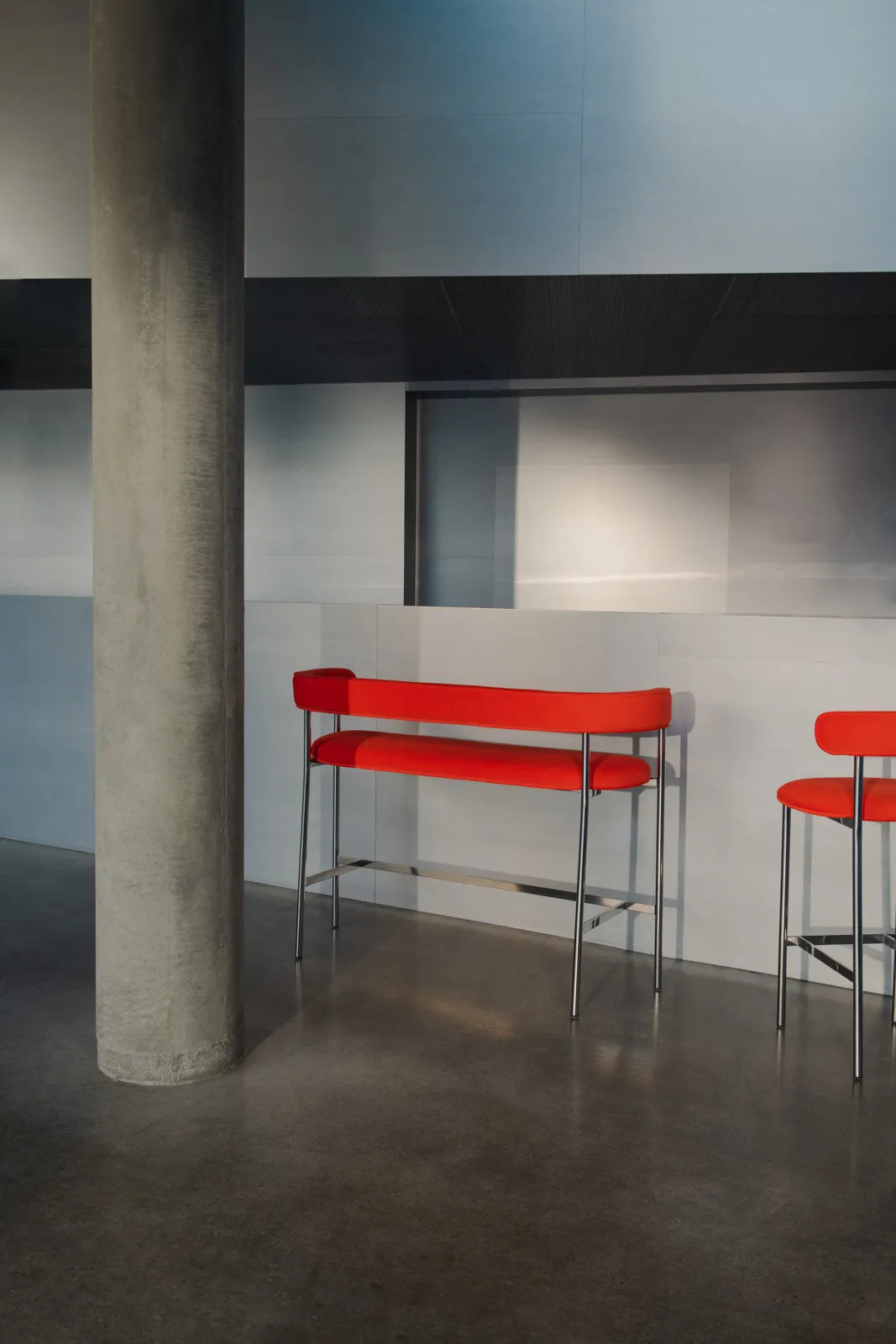 Møbel Copenhagen FONT Bar Sofa 75cm - Gentle 553 Kvadrat/Poleret stål stel