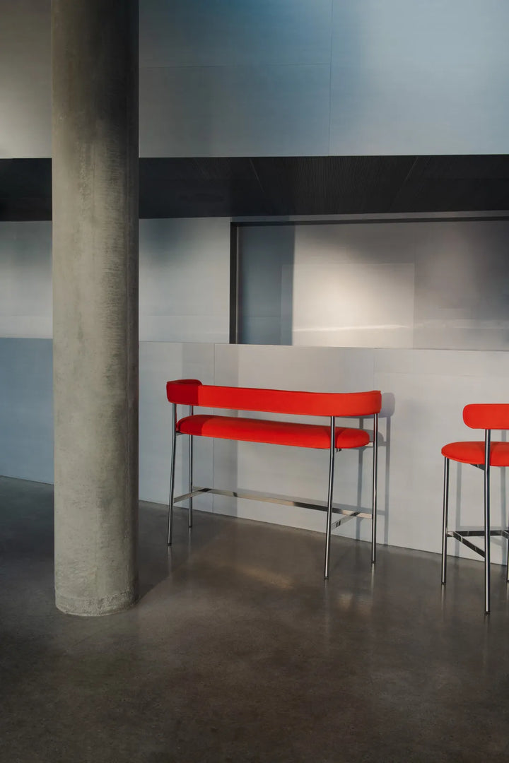 Møbel Copenhagen FONT Bar Sofa 75cm - Gentle 553 Kvadrat/Poleret stål stel