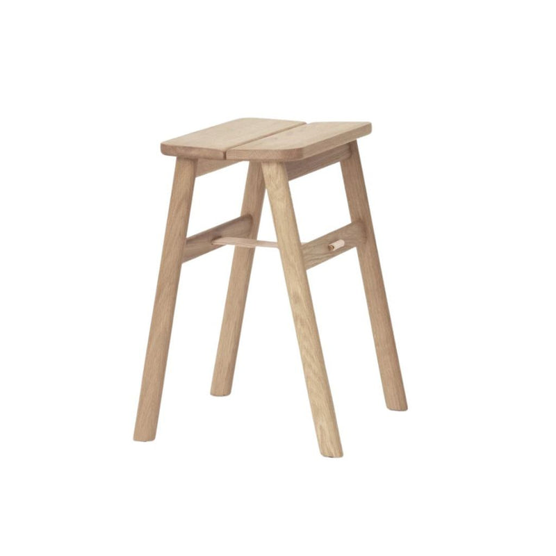 Form & Refine Angle Foldable Stool, Hvidolieret Eg