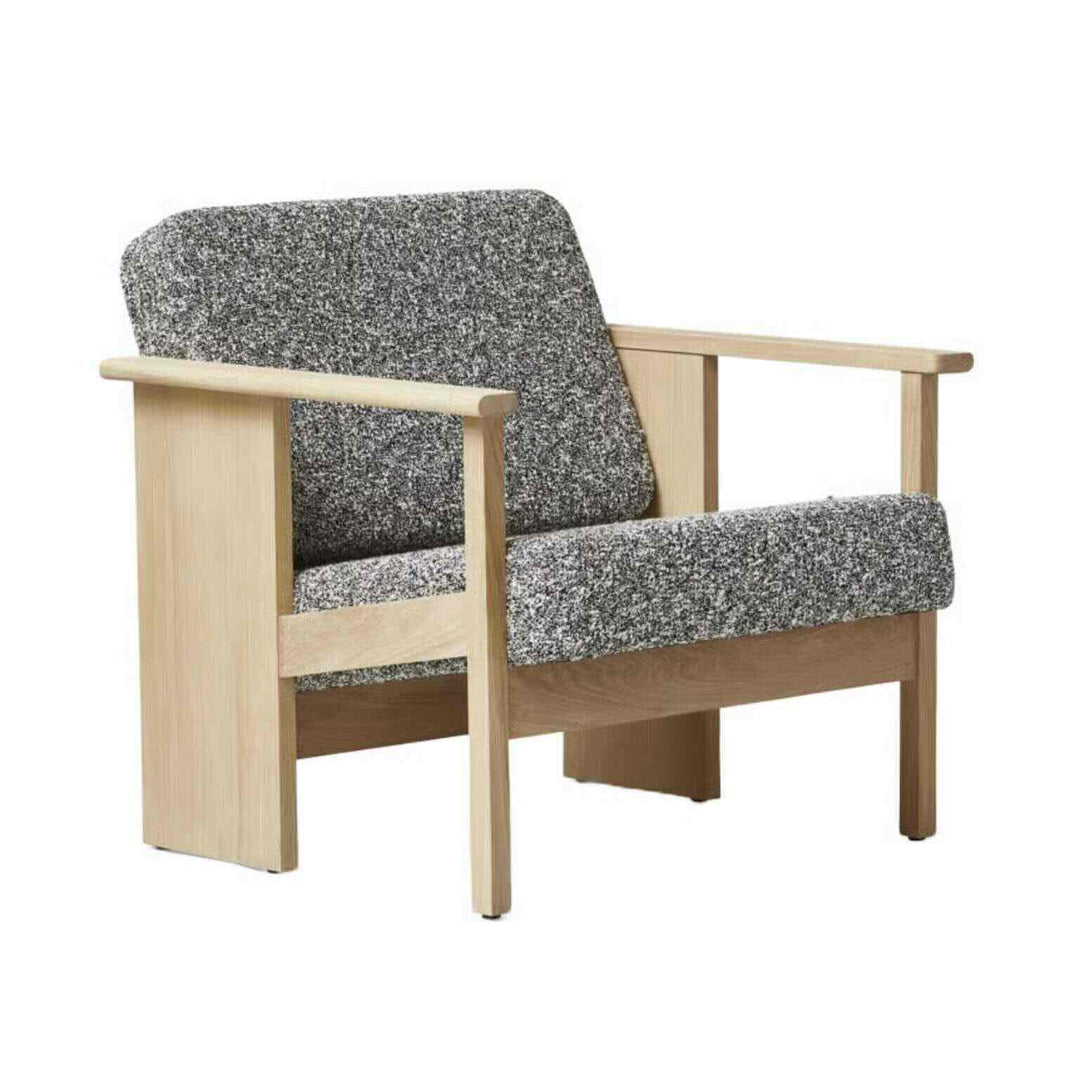 Form & Refine Block Lænestol, Hvid Eg/Zero-0004