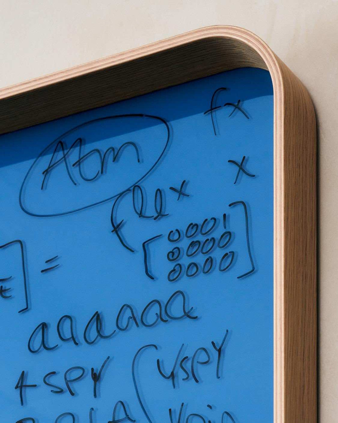 LINTEX Frame Skrivetavle Glas 100x100, Gul/Eg