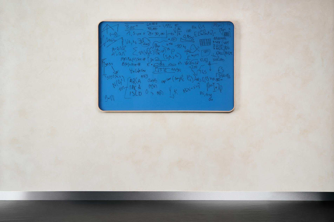 LINTEX Frame Skrivetavle Glas 100x100, Gul/Eg